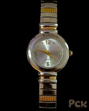 Load image into Gallery viewer, silver &amp; gold expandable watch
