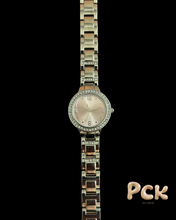 Load image into Gallery viewer, modern pink &amp; silver watch
