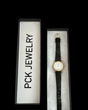 Load image into Gallery viewer, vintage black leather watch
