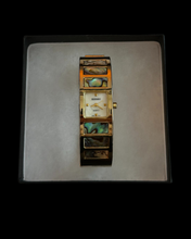 Load image into Gallery viewer, vintage gold &amp; marbled mermaid watch
