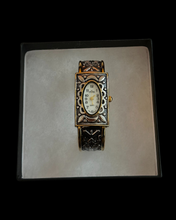 Load image into Gallery viewer, vintage silver &amp; gold cross watch
