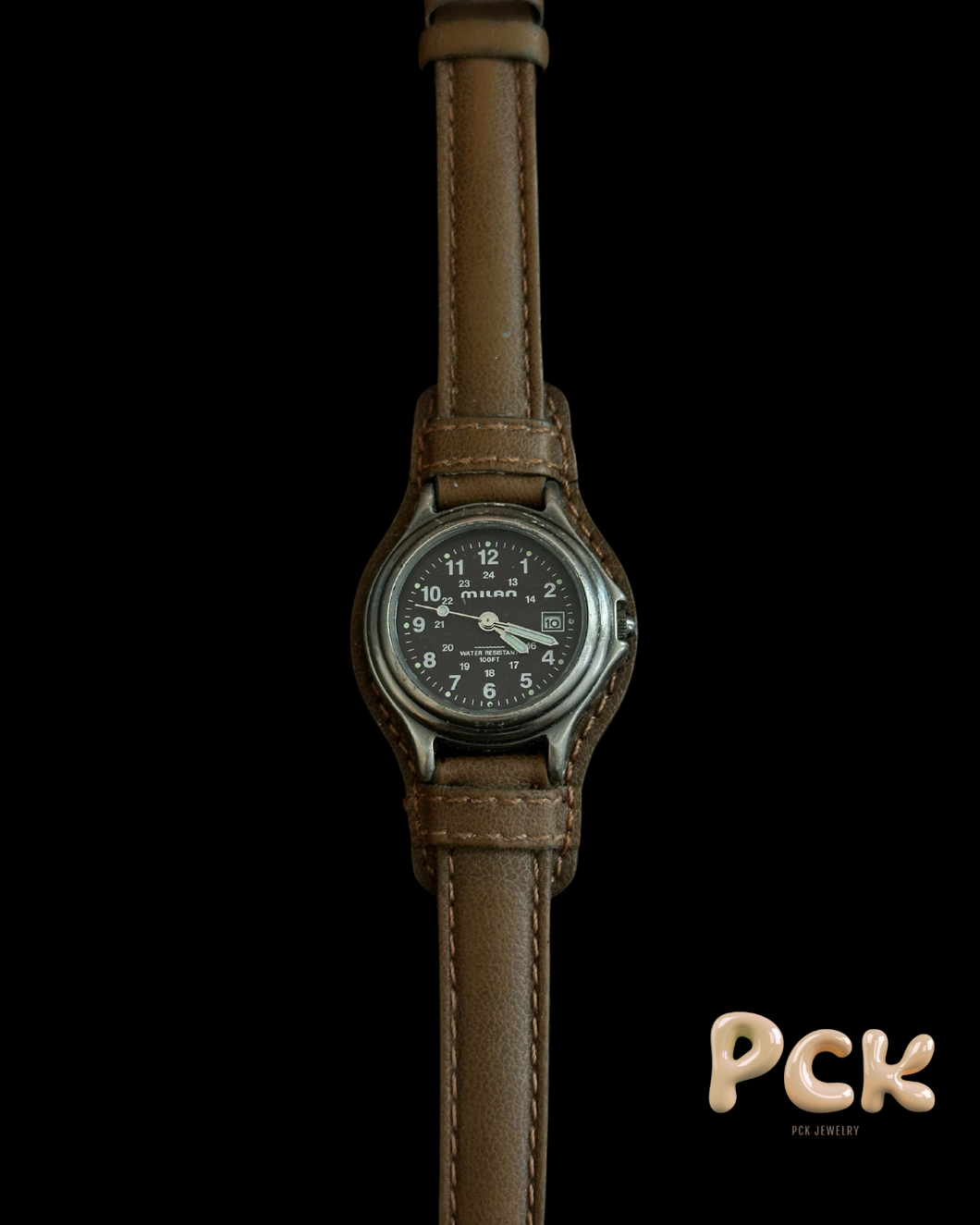 vintage milan leather watch